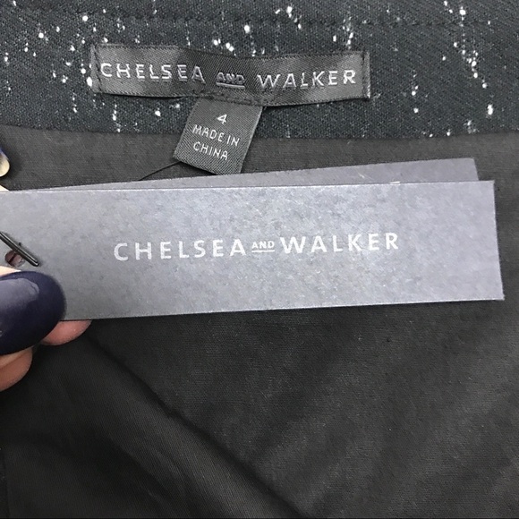 NWT Chelsea and Walker Asymmetrical Tweed Skirt 4 - Picture 4 of 8